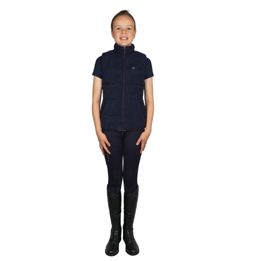 Hy Equestrian Elevate Mizs Heritage Teddy Fleece Gilet image 5